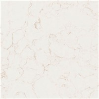 Viatera Quartz Carrara Ambra MP019 63''X130'' Polished 57sf 3CM
