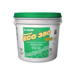 ECO 350 SOLID VINYL ADH 4 GAL APX. 700 SQ FT PER BUCKET MAPECO350