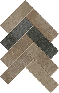 Rift Dark Portland Herringb Mosc -  9 7/16 x 11 13/16 Matte 0.72 SF/PC