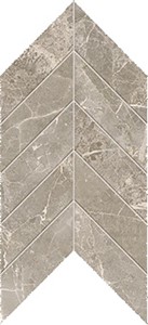 Liberty Franklin Gray Chevron Mosaic 7 1/2 x 12 3/8  Matte 0.64 SF/PC