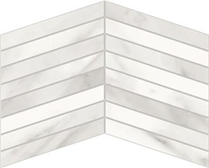 Trilogy Volakas Royal Chevron Mosaic 14 1/8 x 9 7/8  Matte 0.97 SF/PC