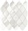 Trilogy Volakas Royal Arabesque Mosaic 13" x 12 5/8"  Matte 1.14 SF/PC