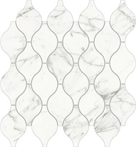Trilogy Calacatta Arabesque Mosaic -   13" x 12 5/8" Matte  1.14 SF/PC