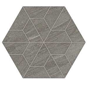 Outland Gray Multi-Hex Mosaic -   8 3/4" X 10 1/8"   Matte  0.62 SF/PC