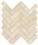 Fray Ivory Herringbone Mosaic 11 13/16" x 11 13/16"  Matte 0.97 SF/PC