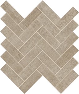 Fray Taupe Herringbone Mosaic 11 13/16" x 11 13/16"  Matte 0.97 SF/PC