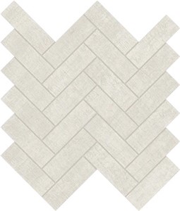 Fray White Herringbone Mosaic 11 13/16" x 11 13/16"  Matte 0.97 SF/PC