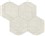 Fray White Hexmark Mosaic -   12 1/8" X 10 3/8"   Matte  0.87 SF/PC