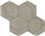 Fray Metal Gray Hexmark Mosaic -   12 1/8" X 10 3/8" Matte  0.87 SF/PC