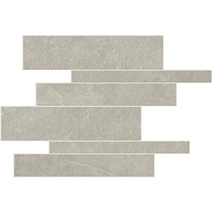Hero Silver Linear Mosaic -   11 13/16" x 11 13/16"  Matte  0.95 SF/PC