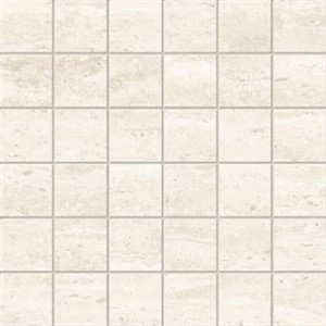 SQ1 Travertino White Mosaic -  11 3/4" x 11 3/4"  Matte  0.97 SF/PC