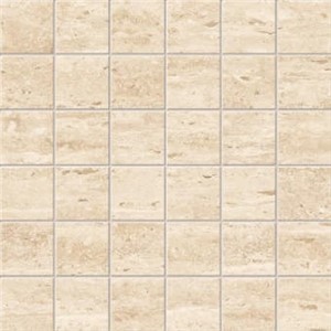 SQ1 Travertino Sand Mosaic -  11 3/4" x 11 3/4"  Matte  0.97 SF/PC