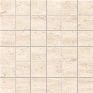 SQ1 Travertino Ivory Mosaic -  11 3/4" x 11 3/4"  Matte  0.97 SF/PC