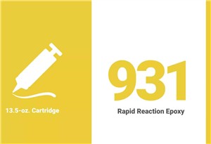 931 13.5 OZ RAPID REACTION EPOXY CAULK (12/CT)