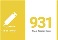 931 13.5 OZ RAPID REACTION EPOXY CAULK (12/CT)