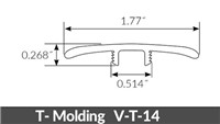 RIGID CORE GARDEN STONE T-MOLDING 94" OLDASH7GAR20