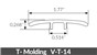 VERSACORE T-MOLDING 94" PARK CITY  /  HFDHVC9620PC