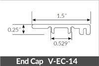 VERSACORE END CAP 94" BISON BEIGE  /  HFDHVC9620BB