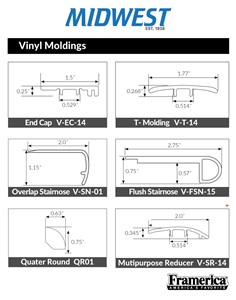 ORIGINS SENDARO OVERLAP/FLUSH STAIRNOSE w SHIM 94" FH785705A