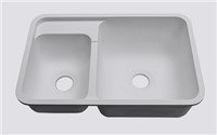 Almond 20/75 Undermount Kitchen Sink with Prep Space