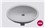 Almond ADA Round Vanity Bowl Center Drain Almond ADA Round Vanity Bowl Center Drain