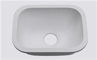 Almond Square Utility Sink Center Drain