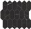 Beyond Calac Black Picket Mosc  - 11 13/16 x 11 13/16 Matte 0.93 SF/PC