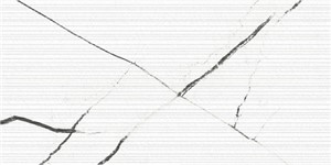 Beyond Calacatta Glam White 3D Etch 11 3/4 x 23 5/8  Matte 13.56 SF/CT