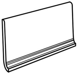 Beyond Calacatta Classic White Covebase - 5 7/8 x 11 3/4  Matte