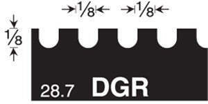 Gunlach DGR 1/8"X1/8"X1/8" U-Notch
