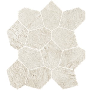 Element Ivory Turtle Mosaic -  15 11/64" X 13 13/32" Matte  1.05 SF/PC