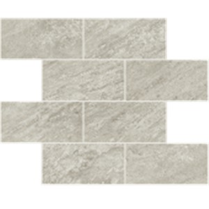 Element Silver Brick Mosaic -  11 13/16" x 11 13/16" Matte  0.96 SF/PC