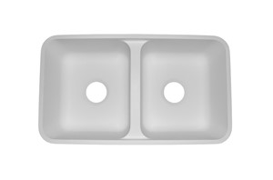 Calm Double Equal Kitchen Sink 30-1/8"X16-5/8"X8-1/4"