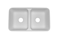 Calm Double Equal Kitchen Sink 30-1/8"X16-5/8"X8-1/4"