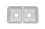 CALM DOUBLE EQUAL KITCHEN 30-1/8"X16-5/8"X8-1/4" WILAD1630CALM