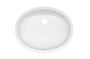 CALM OVAL VANITY BOWL 16-1/2"X13-9/16"X5-1/4" WILAV1613CALM