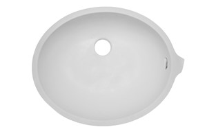 CALM WHITE OVAL VAN BOWL ADA 15-1/2"X12-5/8"X3-3/4" WILAV1512CALM