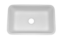 Clean White Rectangle Utility Sink 26"X15-15/16"X9"