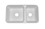 DESIGNER WHI DOUBLE OFFSET KIT 30"X16-3/4"X8-1/4" WILAD3016DESIGNE