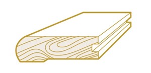 Mullican Belleme European Oak Stairnose 1/2"x78" Gilded