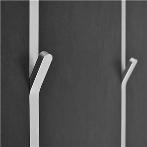 APP15ASXB VERTICAL HOOK SANDED BRIGHT POLISHED SILVER