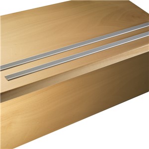 SW10AS STAIRTEC SLIP RES STRIP ANODIZED SILVER 8'10"