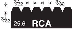 Gunlach RCA 3/32"X3/32"X3/32" V-Notch