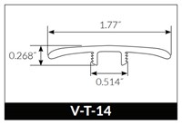 Triforest White Wash T-Mold 94"